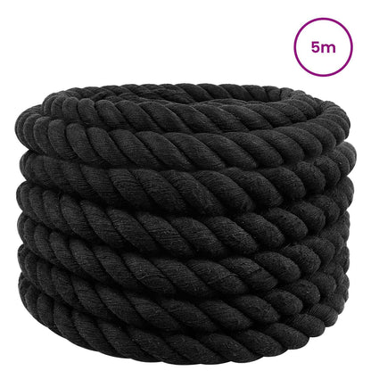 Corda Nero 3,6 x 3,6 x 500 cm Cotone | homemem39