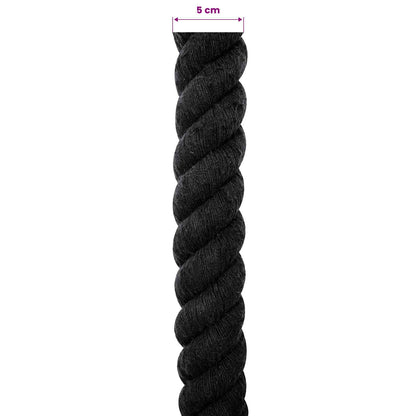 Corda Nero 5 x 5 x 500 cm Cotone | homemem39