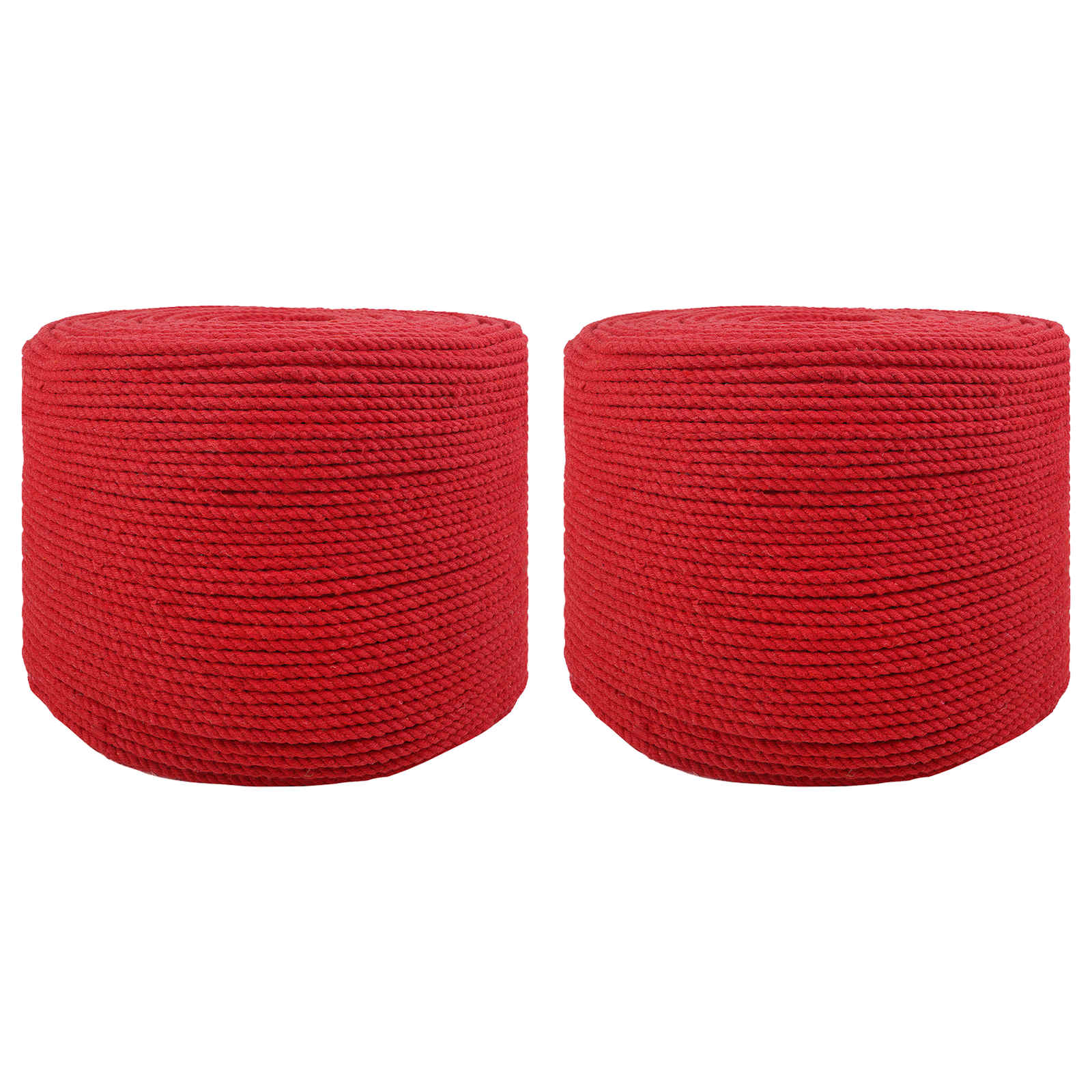 Corda 2 pcs Rosso Cotone | homemem39