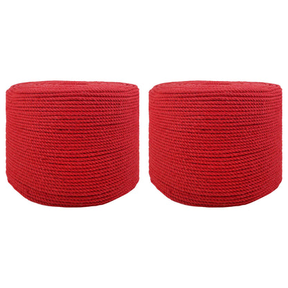 Corda 2 pcs Rosso Cotone | homemem39