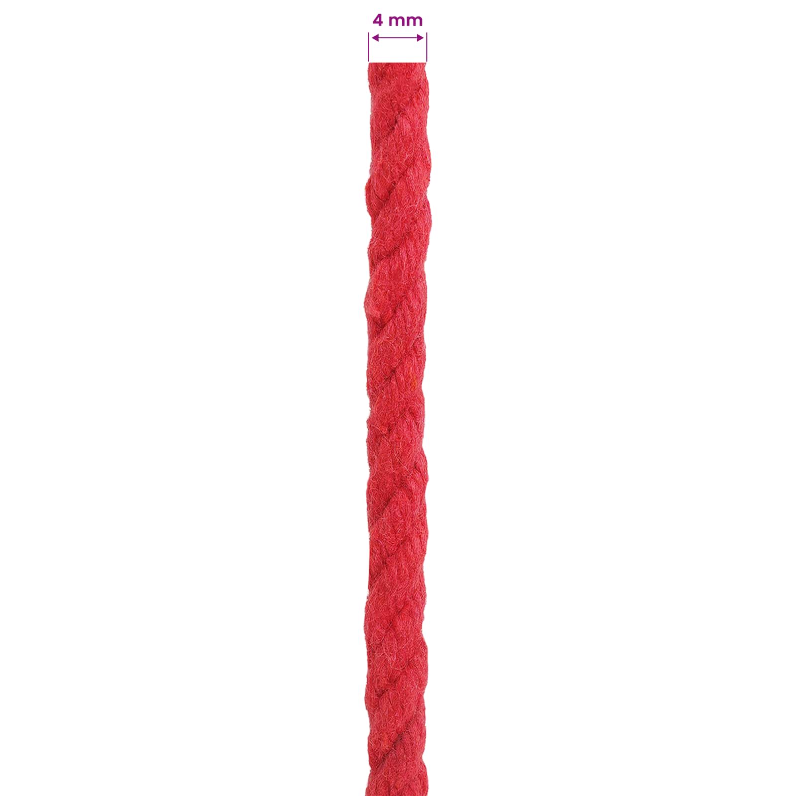 Corda Rosso 0,4 x 0,4 x 5000 cm Cotone | homemem39