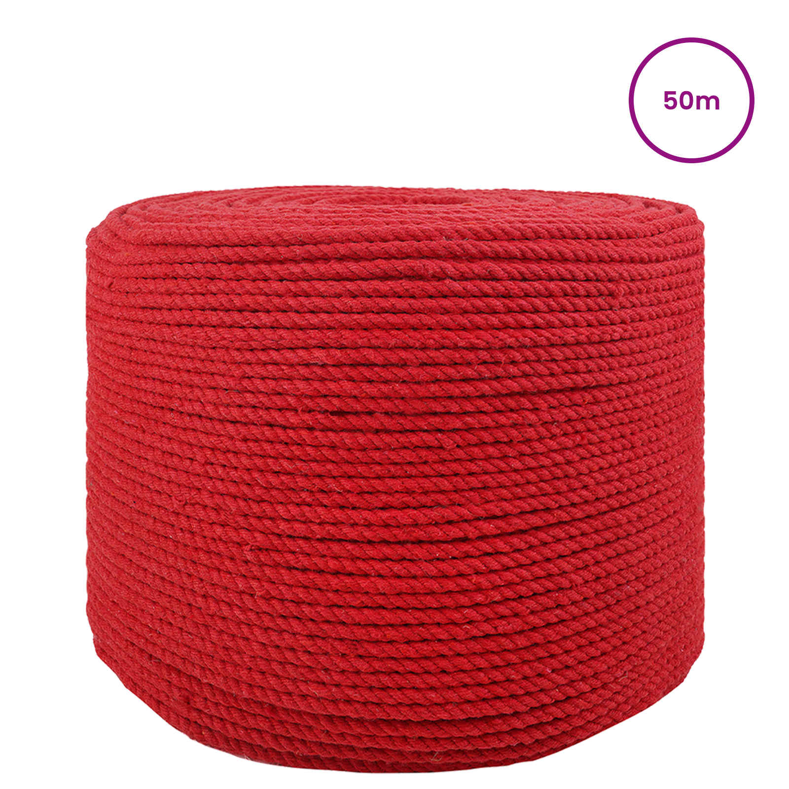 Corda Rosso 0,6 x 0,6 x 5000 cm Cotone | homemem39