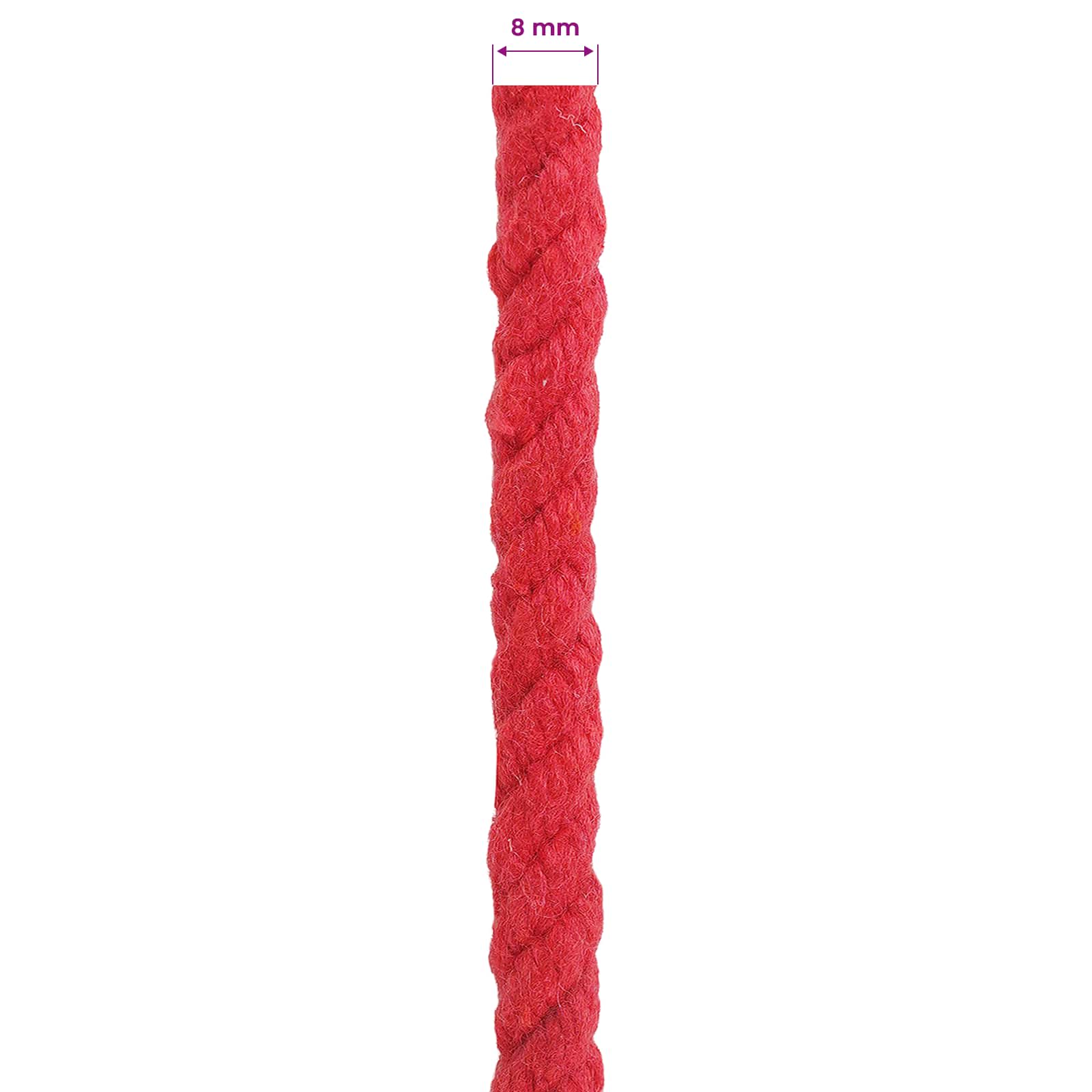 Corda Rosso 0,8 x 0,8 x 5000 cm Cotone | homemem39