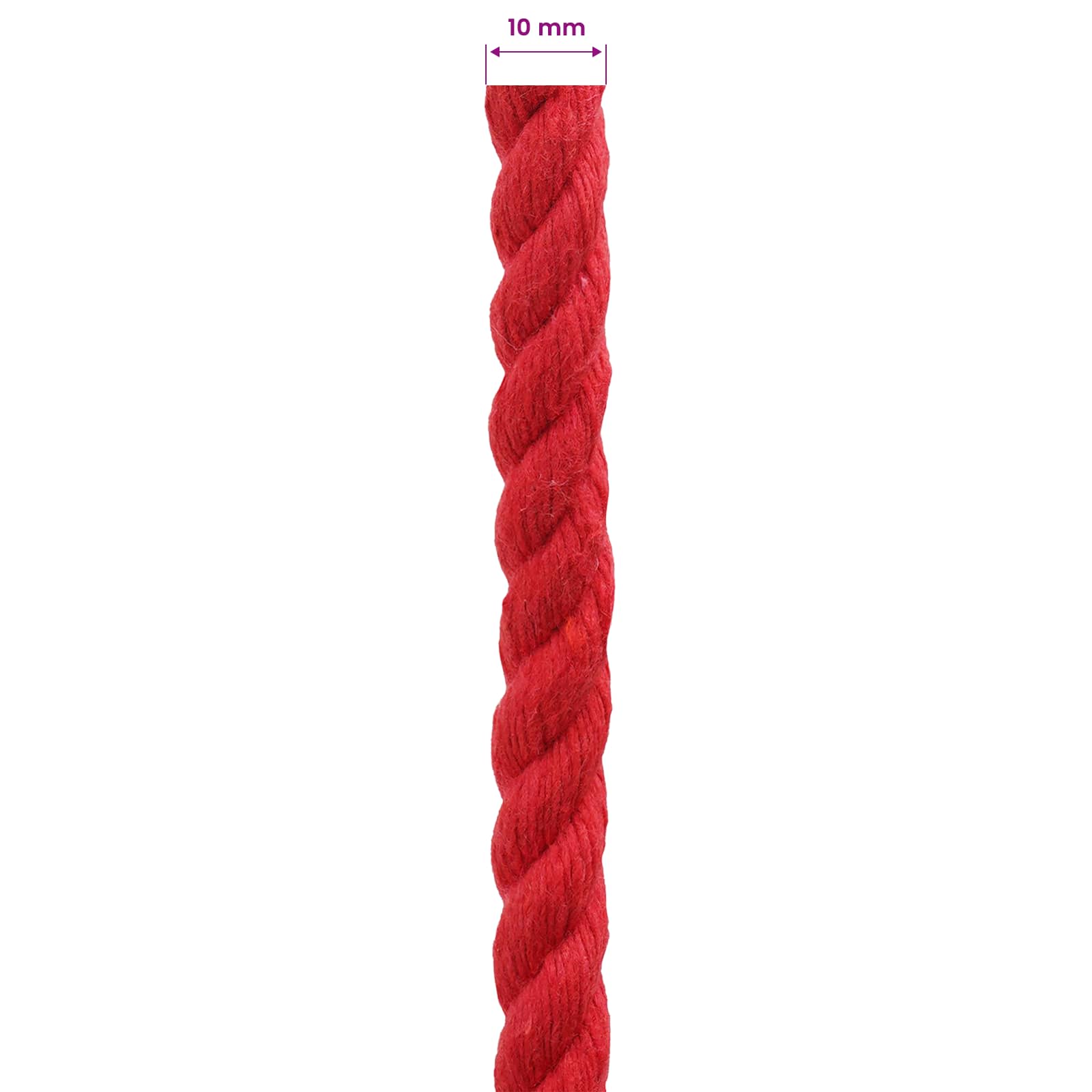 Corda Rosso 1 x 1 x 10000 cm Cotone | homemem39