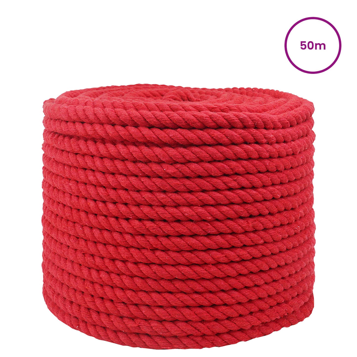 Corda Rosso 1,2 x 1,2 x 5000 cm Cotone | homemem39