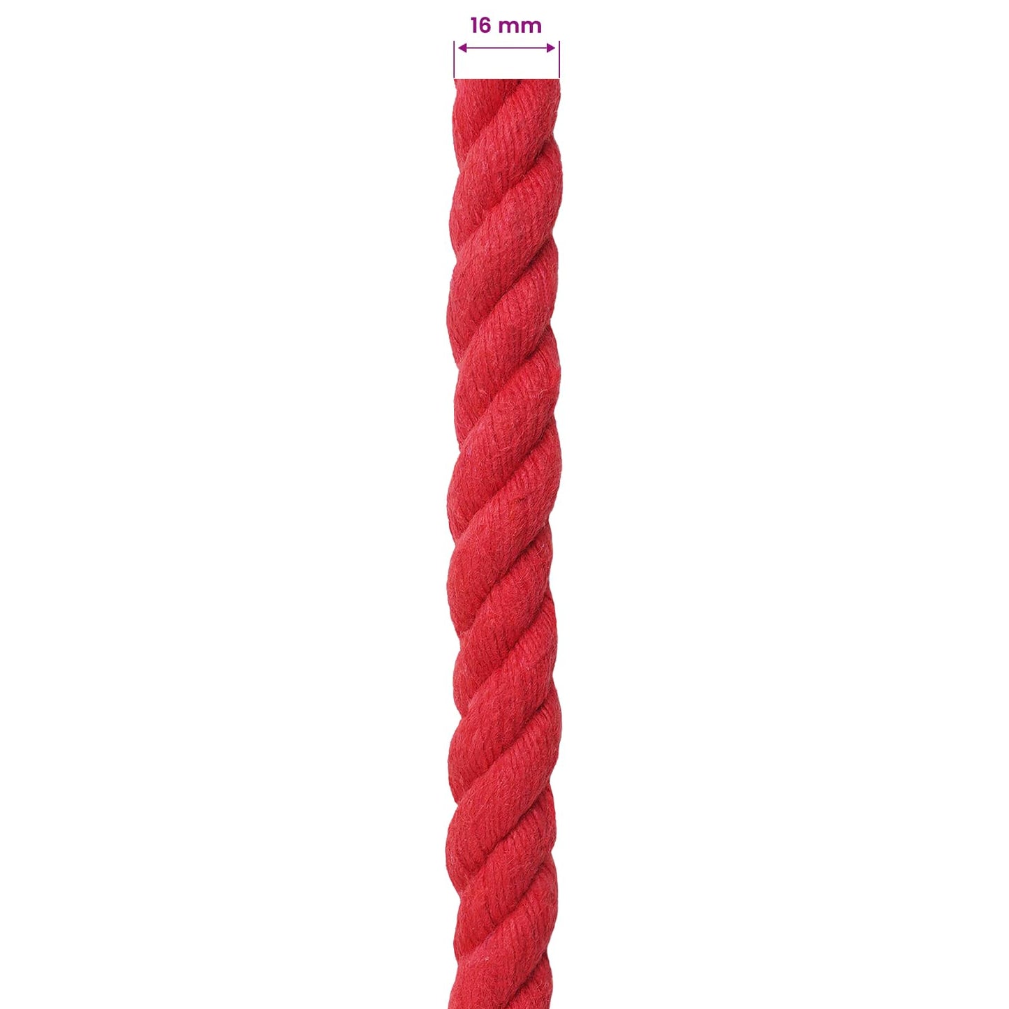 Corda Rosso 1,6 x 1,6 x 5000 cm Cotone | homemem39