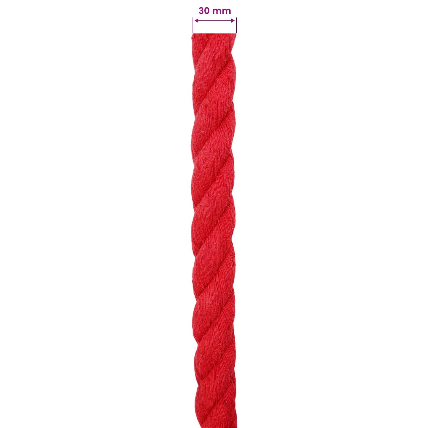 Corda Rosso 3 x 3 x 2500 cm Cotone | homemem39