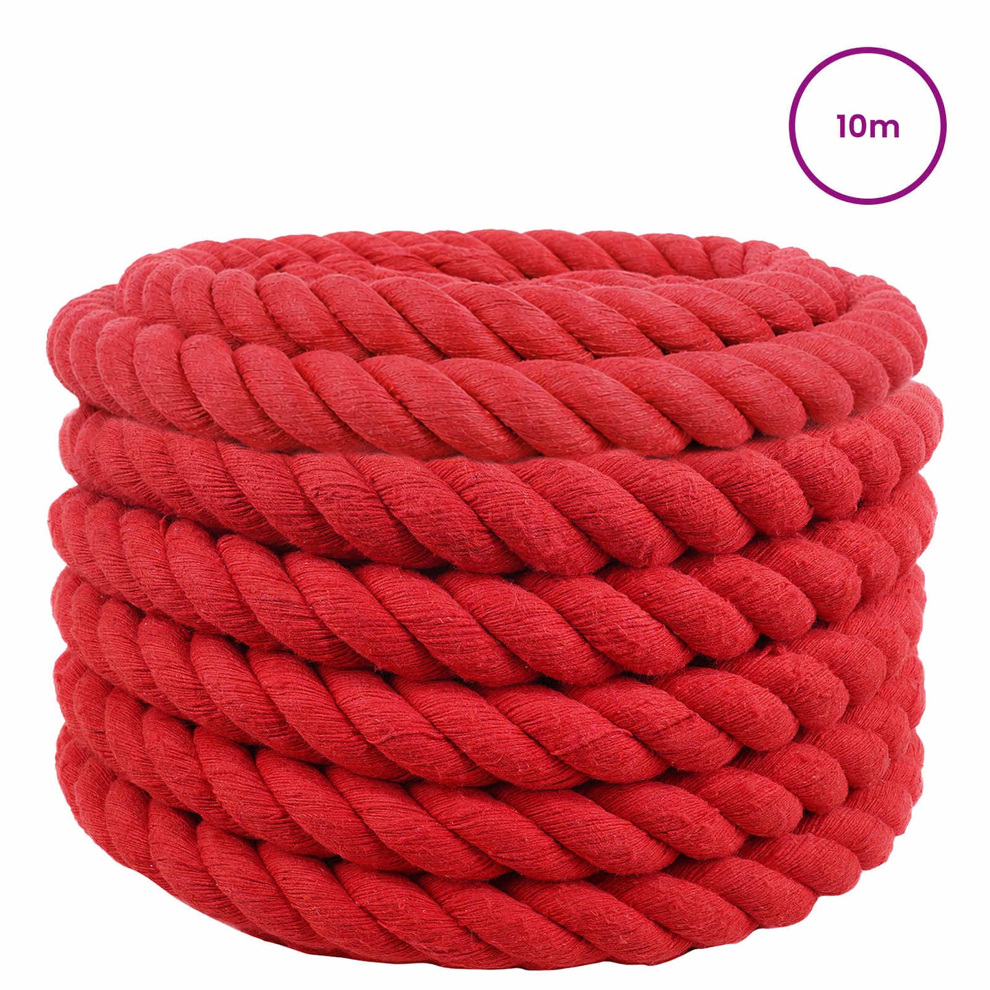 Corda Rosso 3,6 x 3,6 x 1000 cm Cotone | homemem39