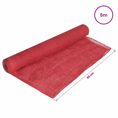 Rotolo di Juta 160 x 500 cm Rosso | homemem39