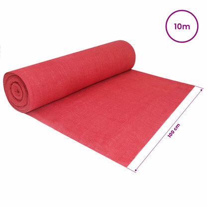 Rotolo di Juta 200 x 1000 cm Rosso | homemem39