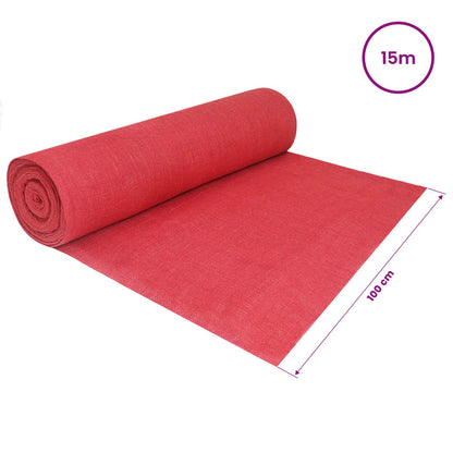 Rotolo di Juta 200 x 1500 cm Rosso | homemem39