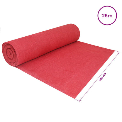 Rotolo di Juta 200 x 2500 cm Rosso | homemem39