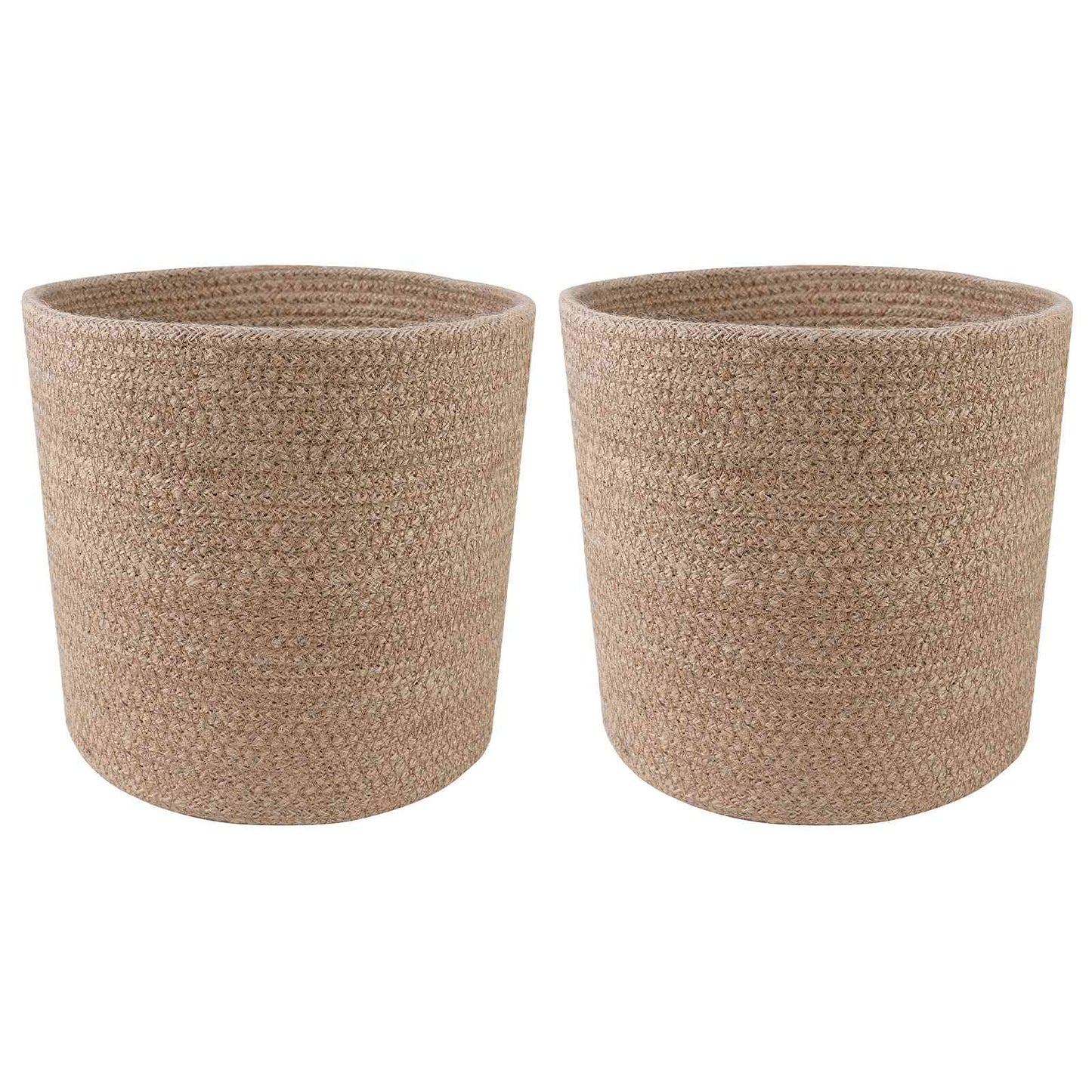 Set di Vasi per Piante 2 pcs Naturale Ø 21 x 21 cm | homemem39