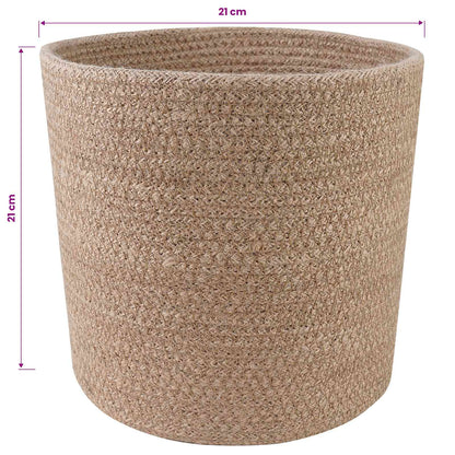Set di Vasi per Piante 2 pcs Naturale Ø 21 x 21 cm | homemem39