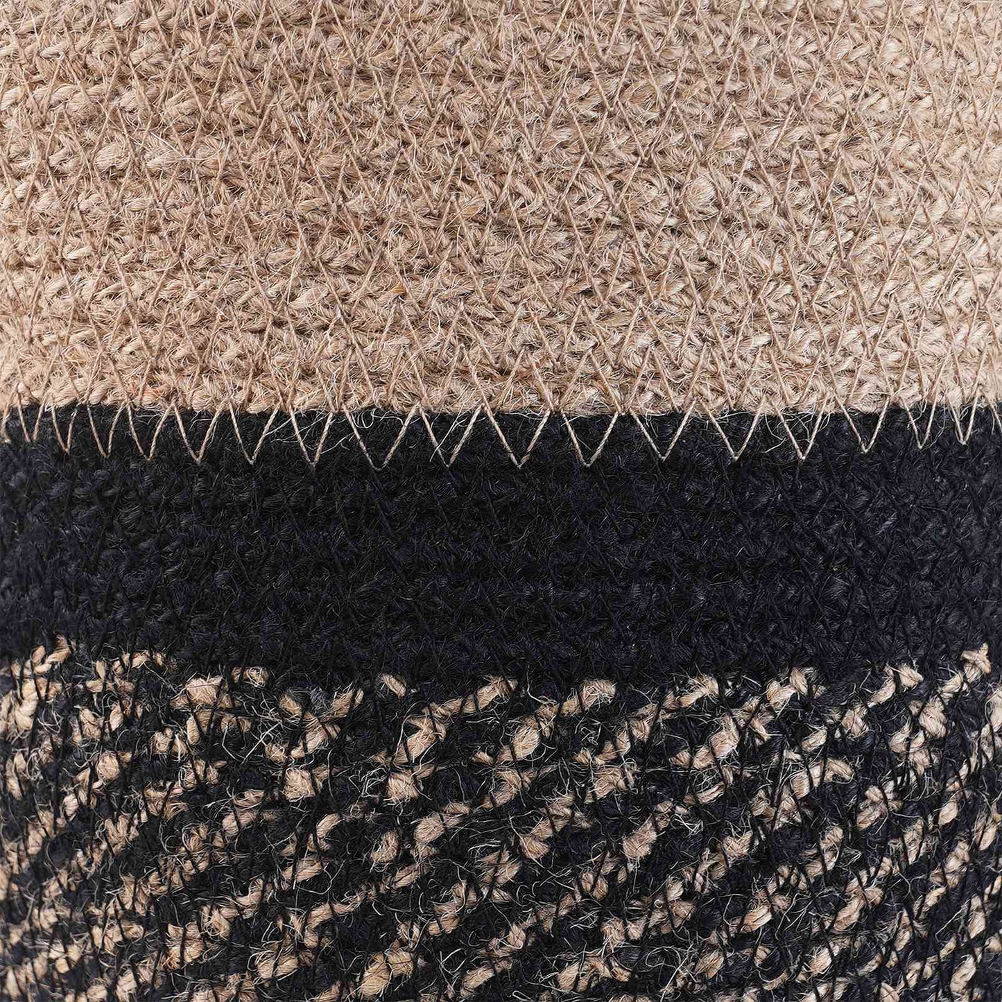 Set di Vasi per Piante 2 pcs Naturale e Nero Ø 28 x 28 cm | homemem39