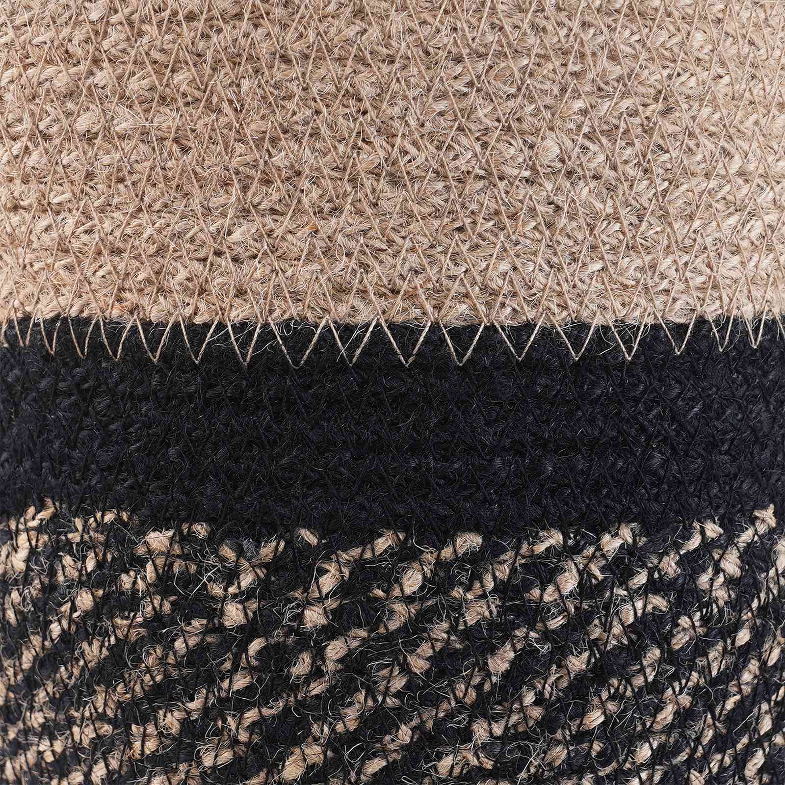 Set di Vasi per Piante 2 pcs Naturale e Nero Ø 28 x 28 cm | homemem39