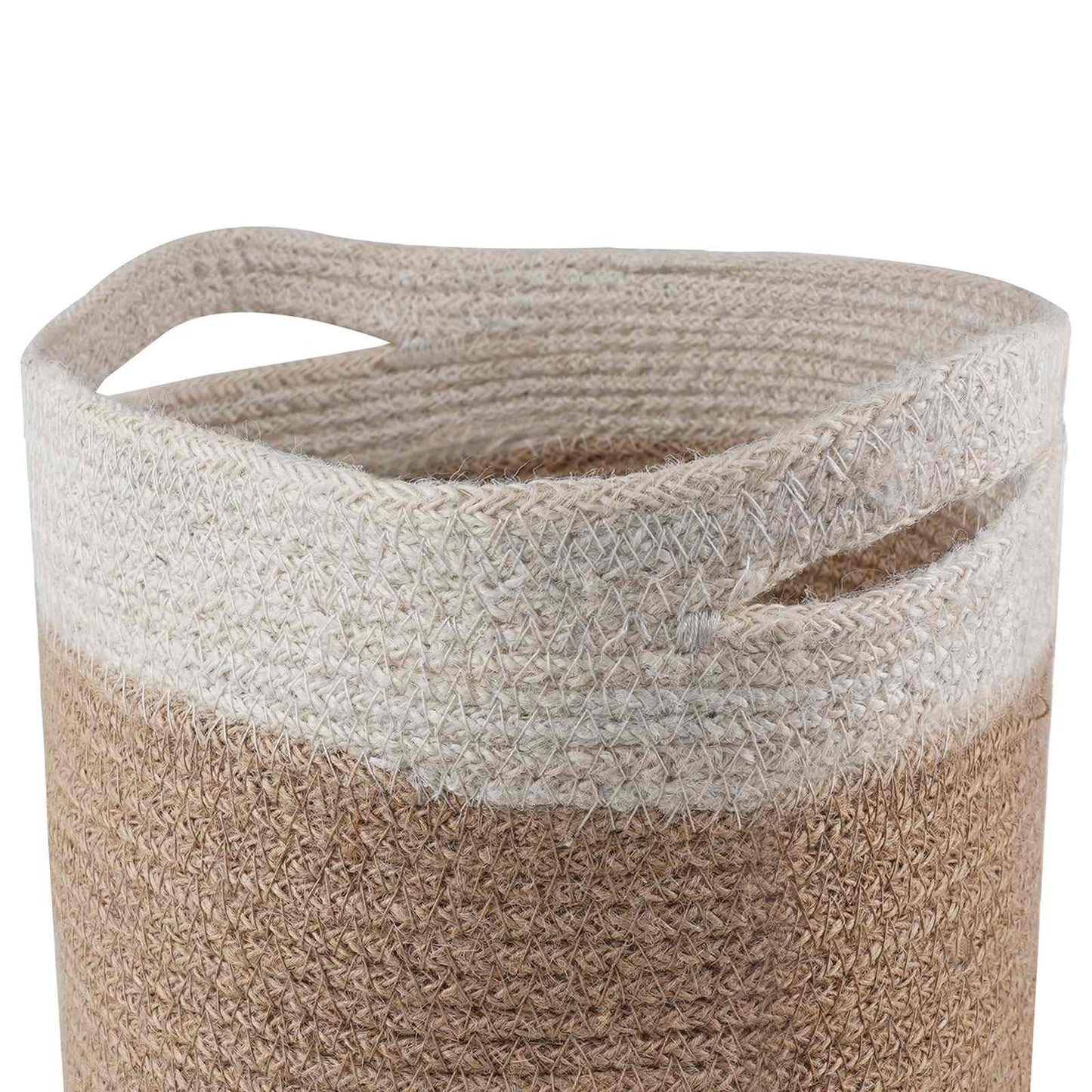 Set di Vasi per Piante 2 pcs Naturale e Bianco Ø 21 x 21 cm | homemem39