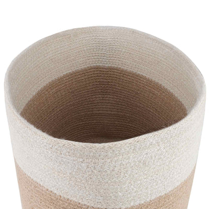 Set di Vasi per Piante 2 pcs Naturale e Bianco Ø 28 x 28 cm | homemem39