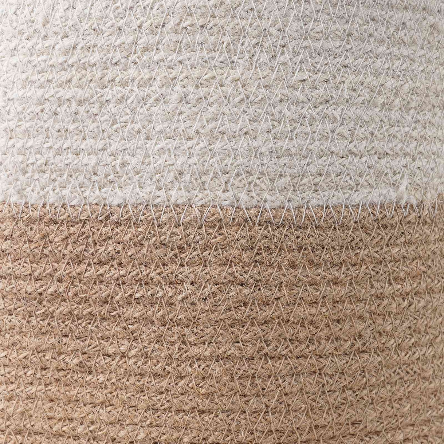 Set di Vasi per Piante 2 pcs Naturale e Bianco Ø 28 x 28 cm | homemem39