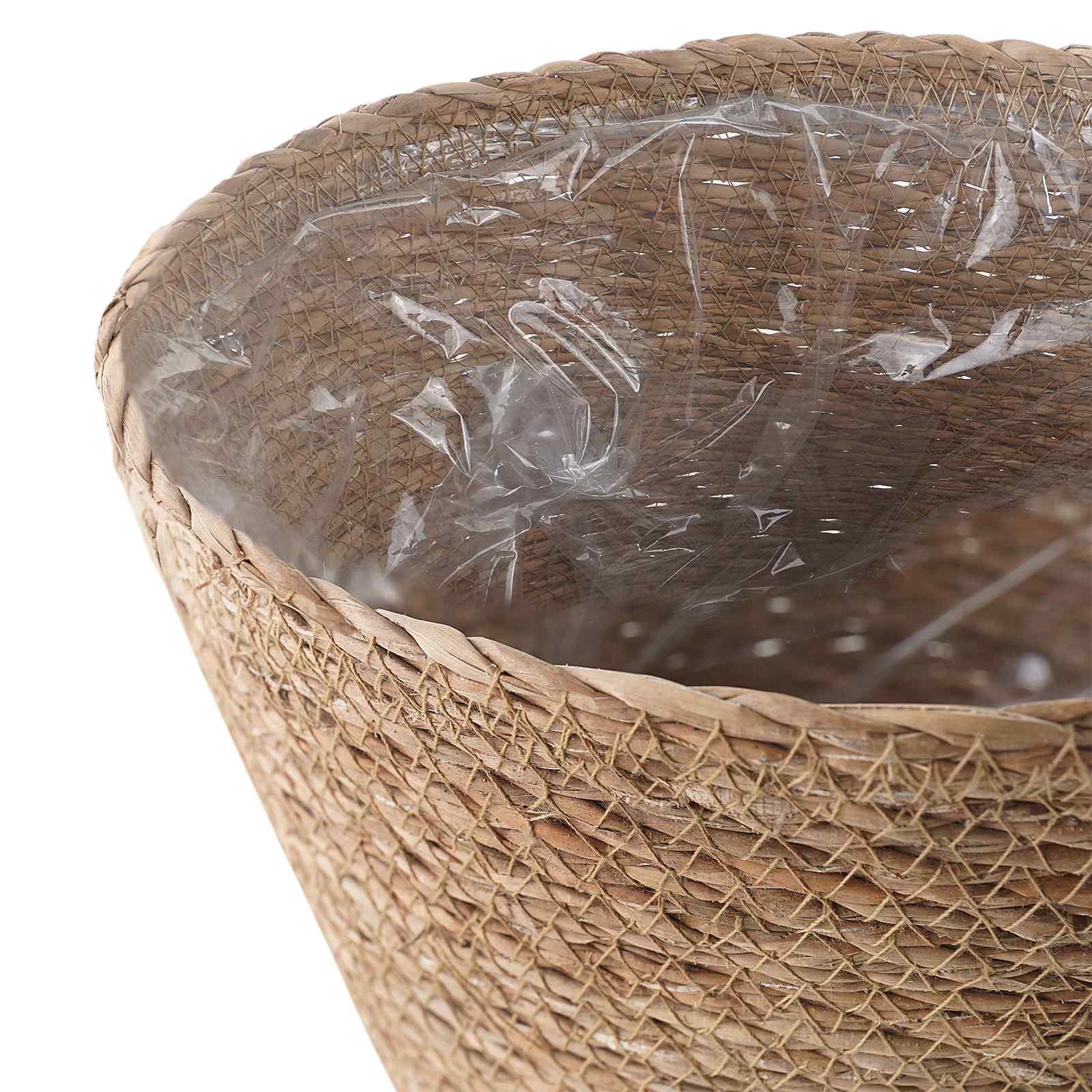 Cesti per piante in erba marina 3 pcs Naturale Ø26 x 19 cm | homemem39