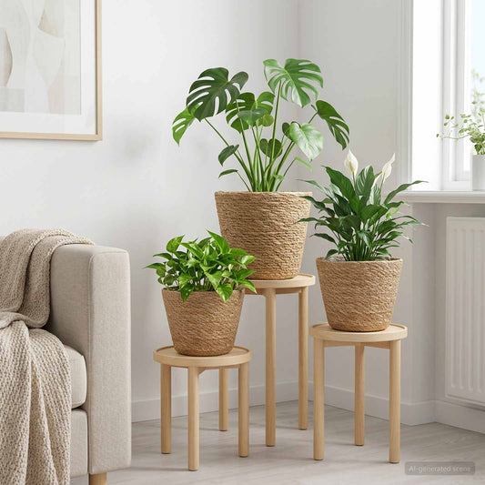 3 pz Naturale Ø26 x 19 cm 100% Erba marina