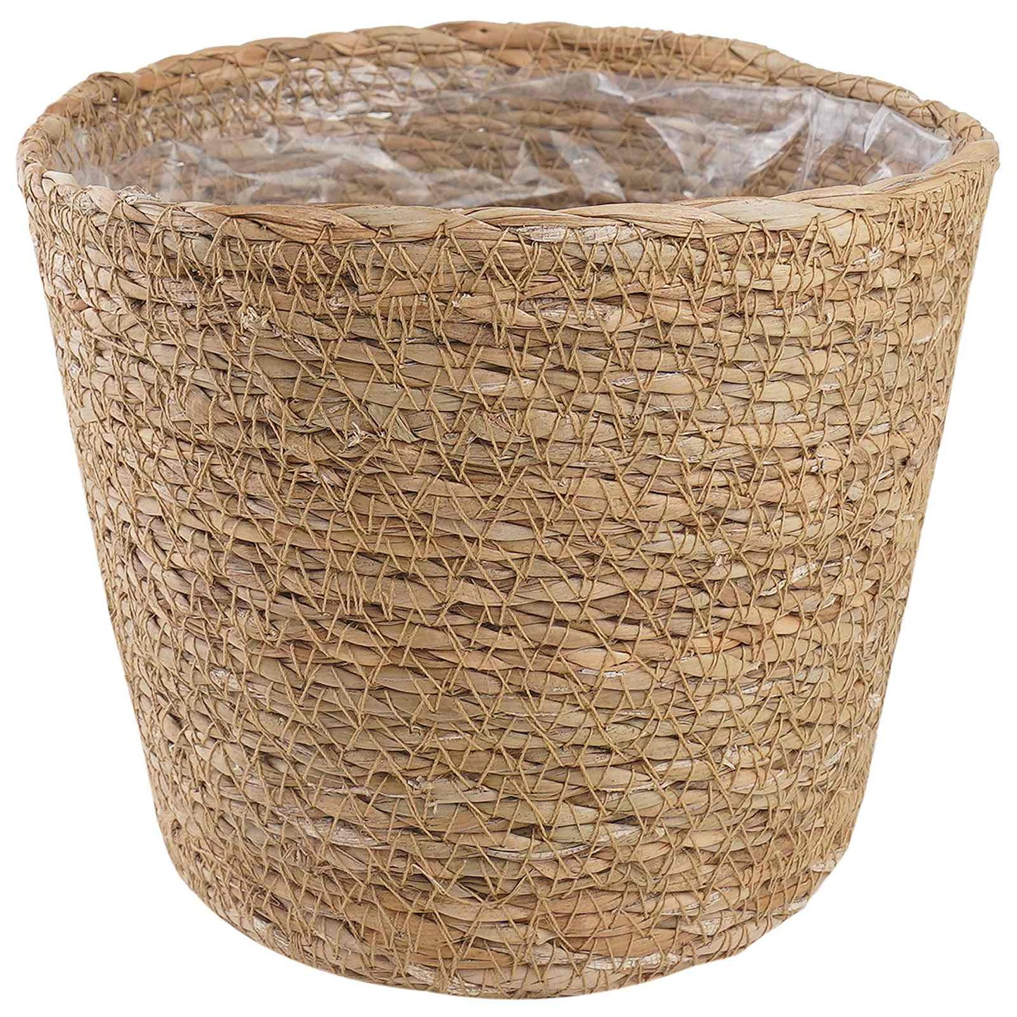 Cesti per piante in erba marina 3 pcs Naturale Ø26 x 19 cm | homemem39