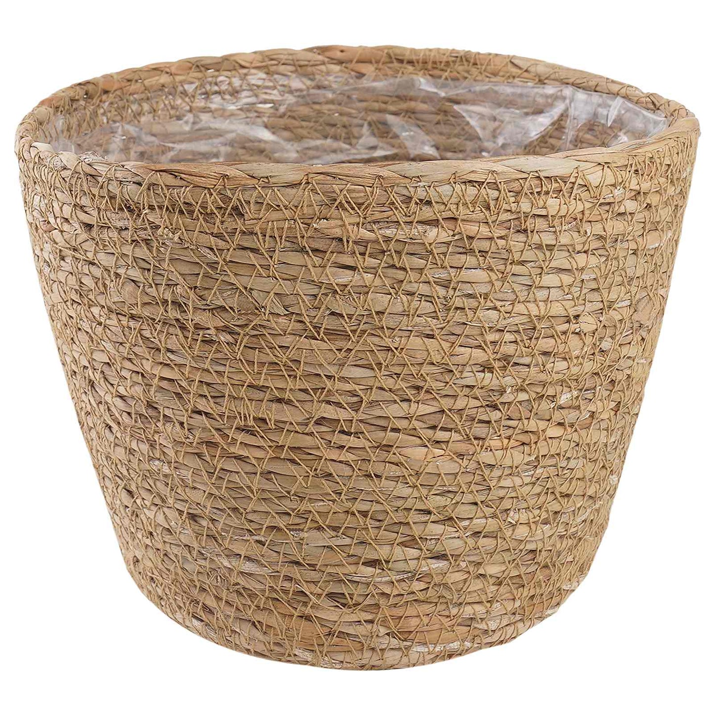 Cesti per piante in erba marina 3 pcs Naturale Ø26 x 19 cm | homemem39