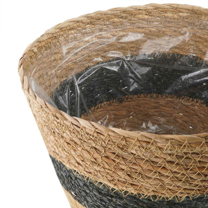 Cesti per piante in erba marina 3 pcs Naturale e Nero | homemem39