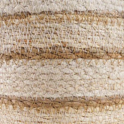 Cesti per piante in erba marina 3 pcs Naturale, Bianco e Beige | homemem39