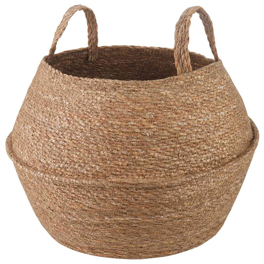 Vaso da fiori con manici Naturale Ø 45 x 36 cm 100% Erba marina | homemem39