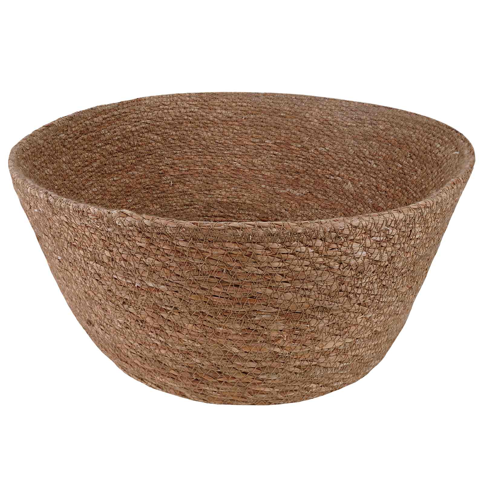 Vaso da fiori con manici Naturale Ø 45 x 36 cm 100% Erba marina | homemem39