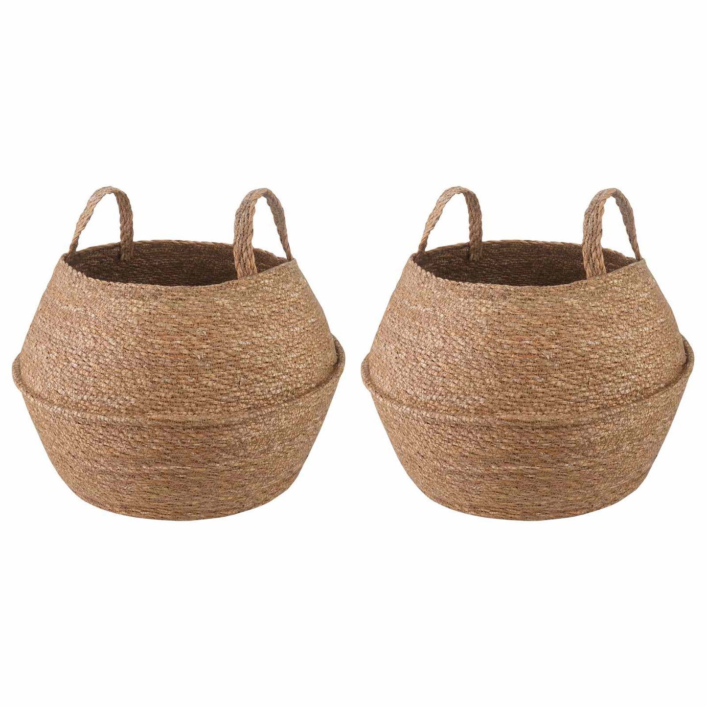 Vaso da fiori con manici 2 pcs Naturale Ø 45 x 36 cm | homemem39
