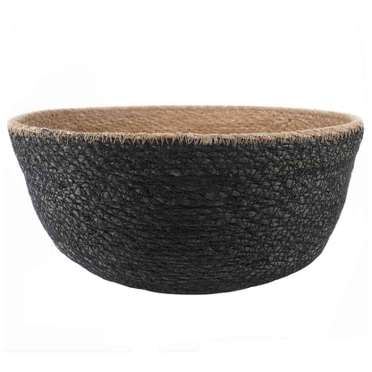 Vaso da fiori con manici 2 pcs Nero Ø 45 x 36 cm | homemem39