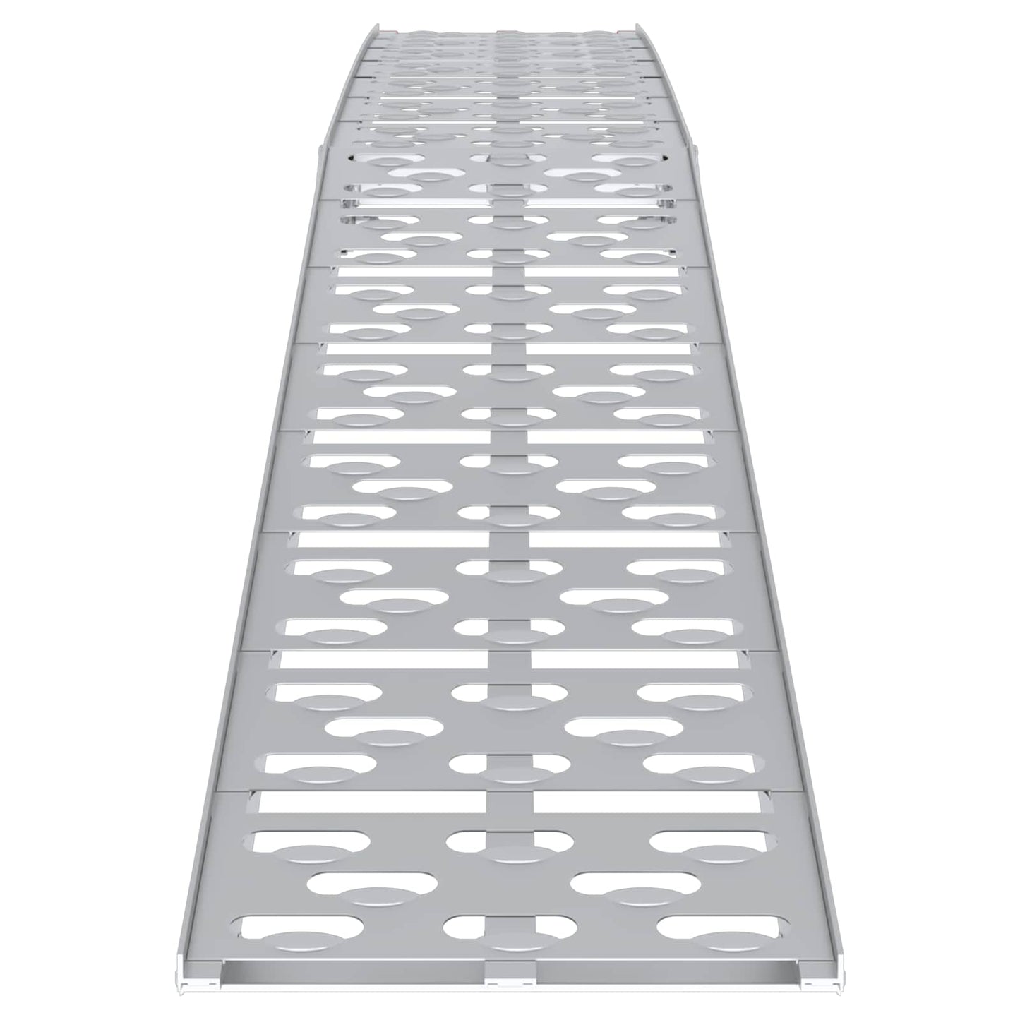 Ramp di Carico 2 pcs Argento 222 x 28 x 5 cm Alluminio