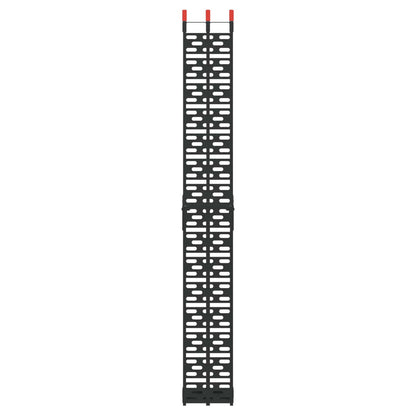 Rampe per Moto Pieghevoli 340 kg per rampa 2 pcs Nero Alluminio