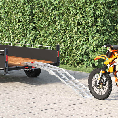 Rampa per Moto Argento 180 x 28 x 5 cm Alluminio