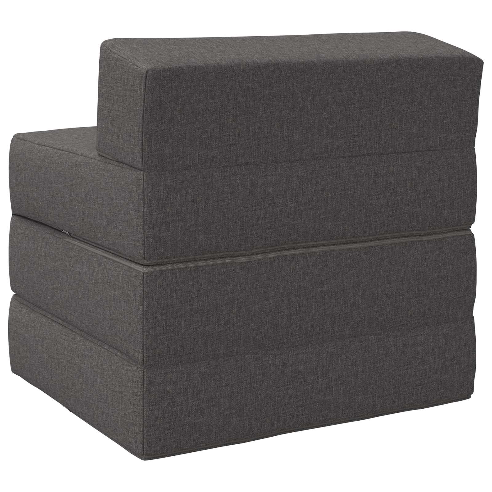 Divano Letto Pieghevole Grigio Chiaro 70 x 60 x 63 cm Tessuto | homemem39