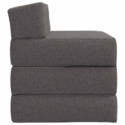 Divano Letto Pieghevole Grigio Chiaro 70 x 60 x 63 cm Tessuto
