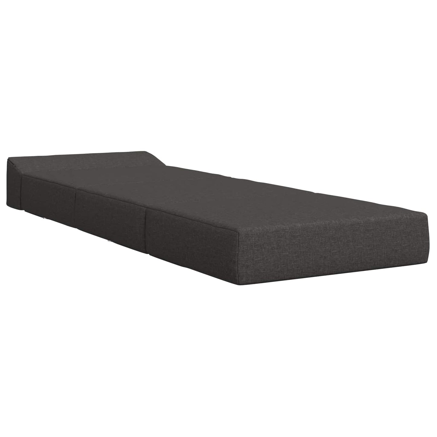 Divano Letto Pieghevole Grigio Scuro 200 x 70 x 15 cm Tessuto | homemem39