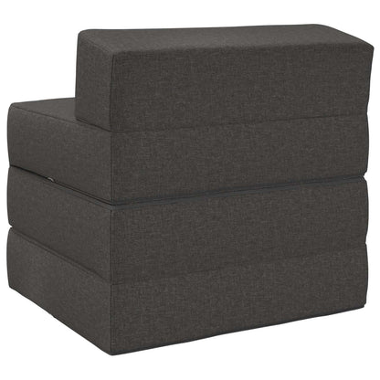 Divano Letto Pieghevole Grigio Scuro 200 x 70 x 15 cm Tessuto | homemem39