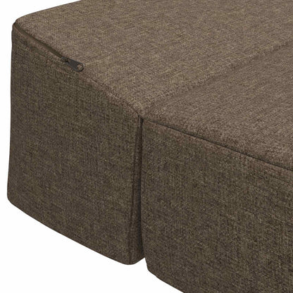 Divano Letto Pieghevole Tortora 70 x 60 x 63 cm Tessuto