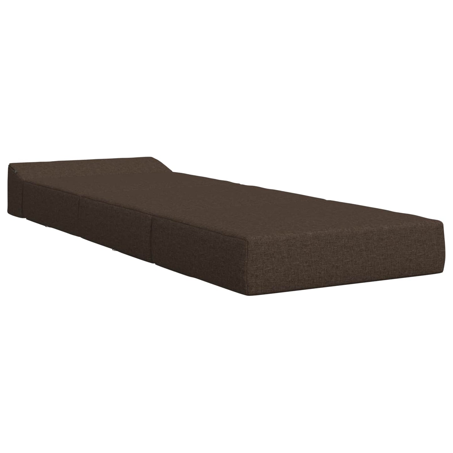 Divano Letto Pieghevole Tortora 200 x 70 x 15 cm Tessuto