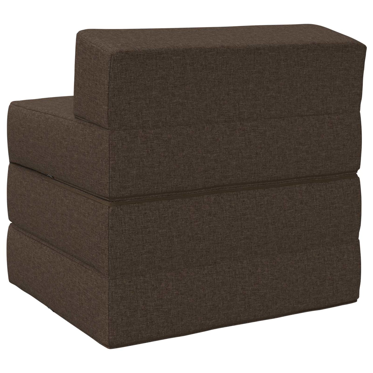 Divano Letto Pieghevole Tortora 200 x 70 x 15 cm Tessuto | homemem39