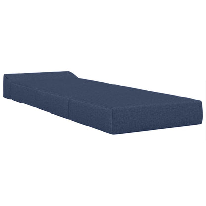 Divano Letto Pieghevole Blu 200 x 70 x 15 cm Tessuto | homemem39