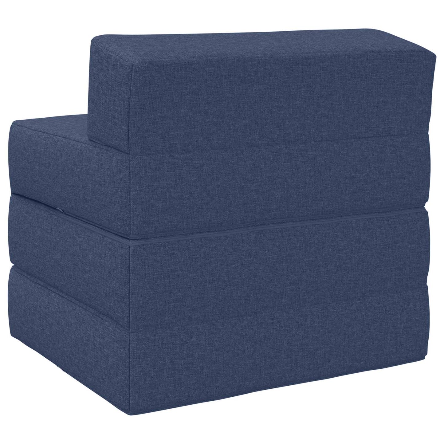 Divano Letto Pieghevole Blu 200 x 70 x 15 cm Tessuto | homemem39
