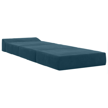 Divano Letto Pieghevole Blu 70 x 60 x 63 cm Velluto