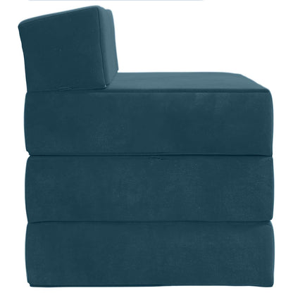 Divano Letto Pieghevole Blu 70 x 60 x 63 cm Velluto