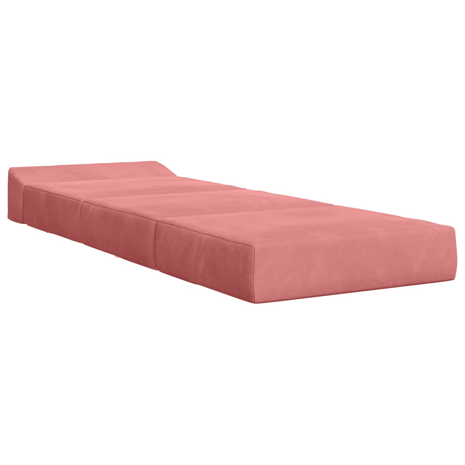 Divano Letto Pieghevole Rosa 200 x 70 x 15 cm Velluto | homemem39