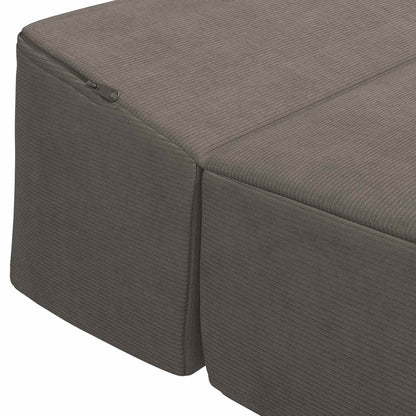 Divano Letto Pieghevole Grigio Chiaro 200 x 70 x 15 cm