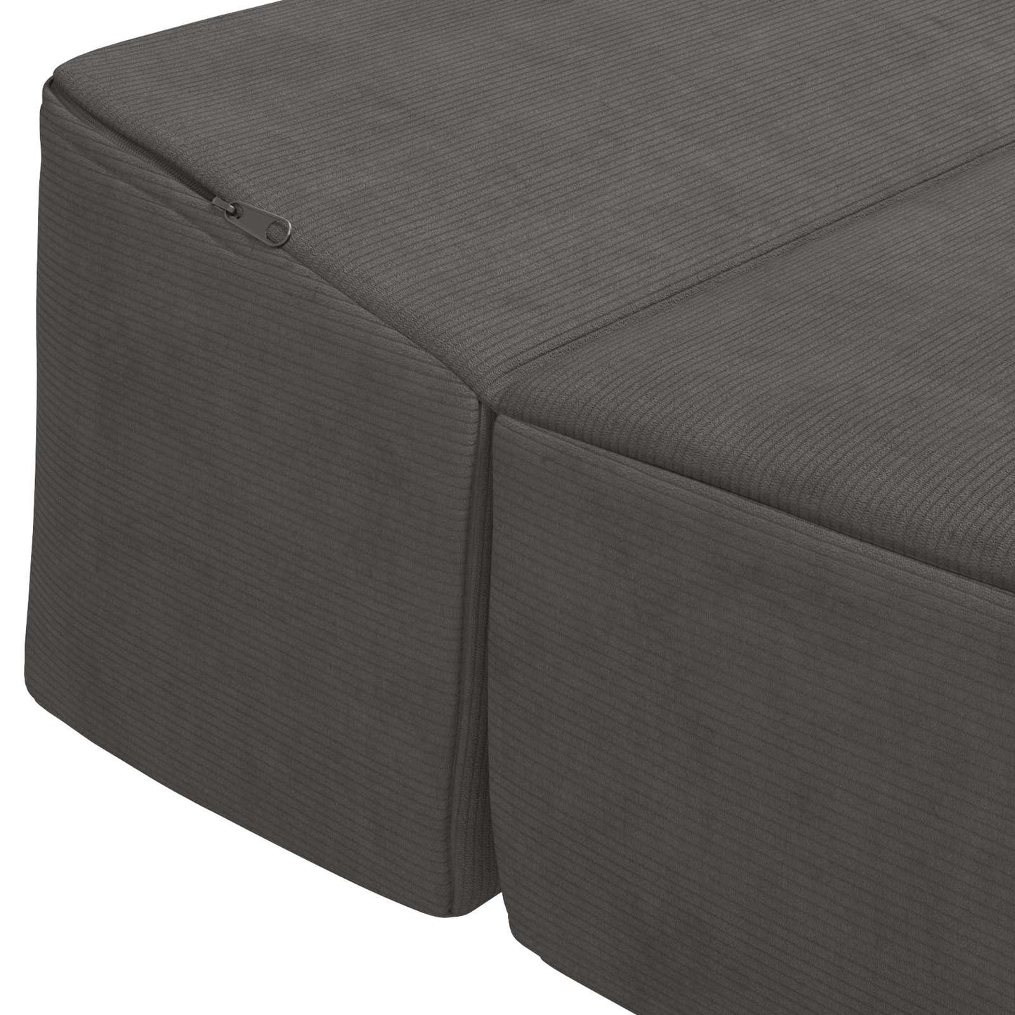 Divano Letto Pieghevole Grigio Scuro 200 x 70 x 15 cm
